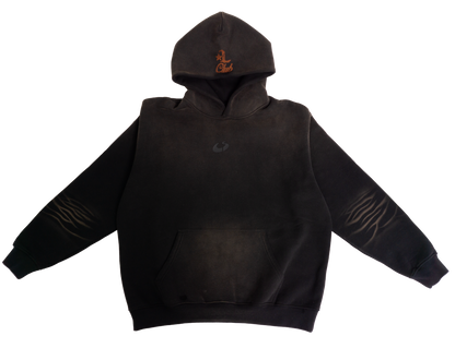 "MEMBERS ONLY" DISTRESSED HOODIE