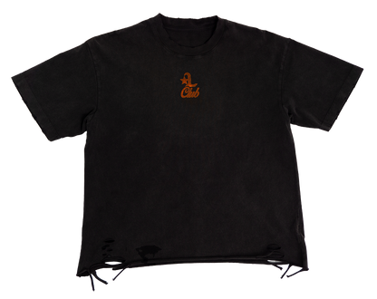 "LIES CLUB" DISTRESSED TEE
